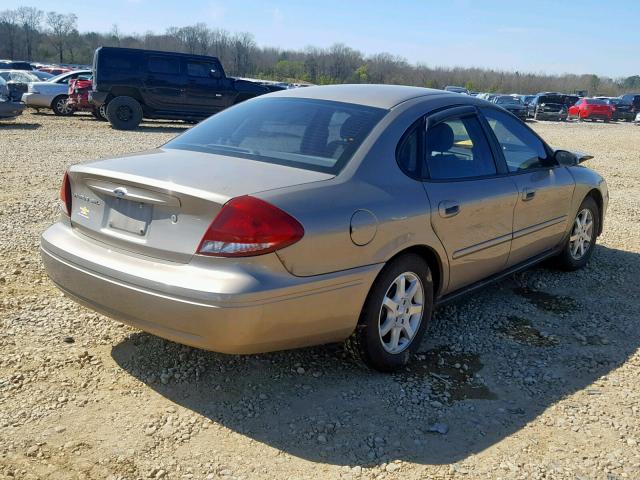 1FAFP56U06A225573 - 2006 FORD TAURUS SEL TAN photo 4