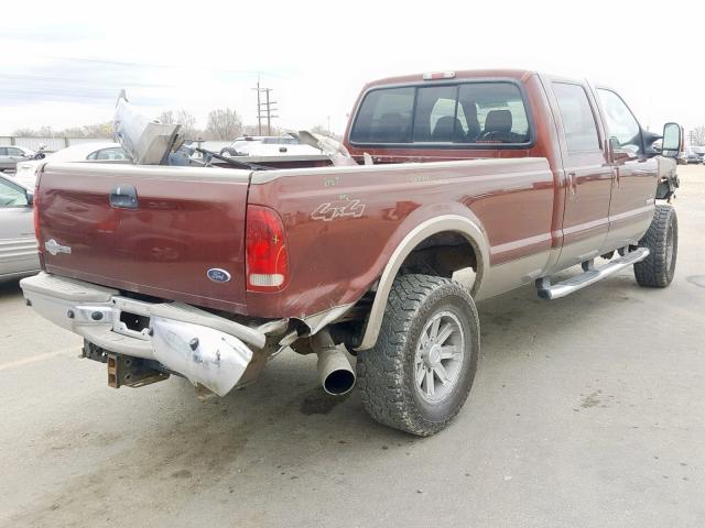 1FTWW31P96EC32873 - 2006 FORD F350 SRW S BROWN photo 4