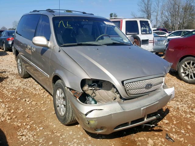 KNDUP131246594603 - 2004 KIA SEDONA EX GOLD photo 1