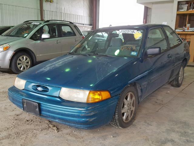 1FARP11J2RW184583 - 1994 FORD ESCORT LX TEAL photo 2