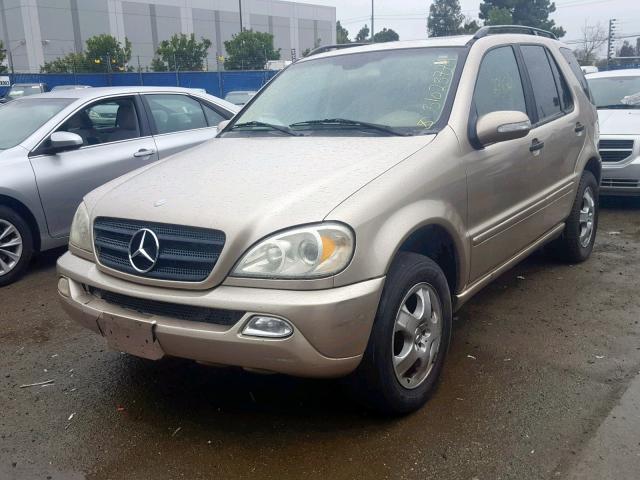 4JGAB54E52A329688 - 2002 MERCEDES-BENZ ML 320 GOLD photo 2