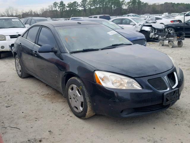 1G2ZF57B784300105 - 2008 PONTIAC G6 VALUE L BLACK photo 1