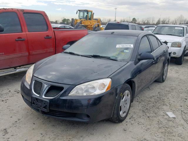 1G2ZF57B784300105 - 2008 PONTIAC G6 VALUE L BLACK photo 2