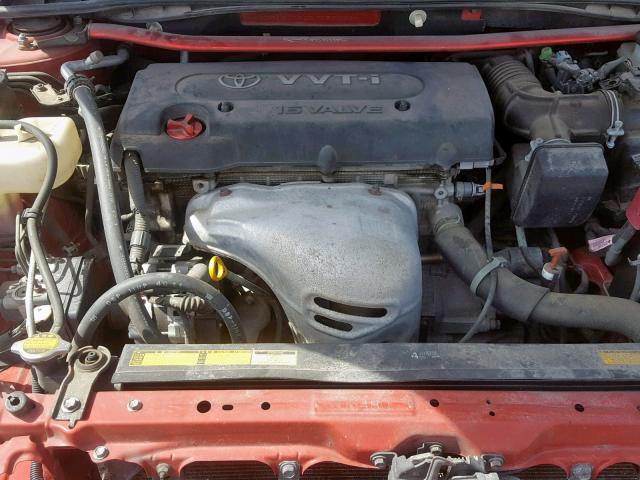 JTKDE177050059464 - 2005 TOYOTA SCION TC წითელი ფოტო 7