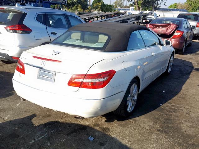 WDDKK5KF5CF143034 - 2012 MERCEDES-BENZ E 350 WHITE photo 4