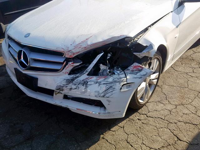 WDDKK5KF5CF143034 - 2012 MERCEDES-BENZ E 350 WHITE photo 9