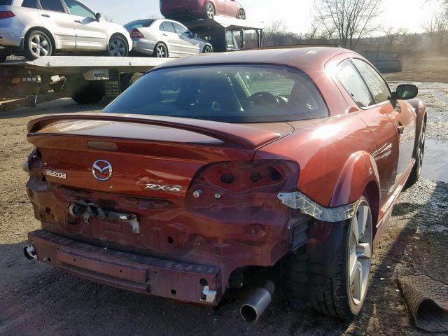 JM1FE173360205564 - 2006 MAZDA RX8 ORANGE photo 4