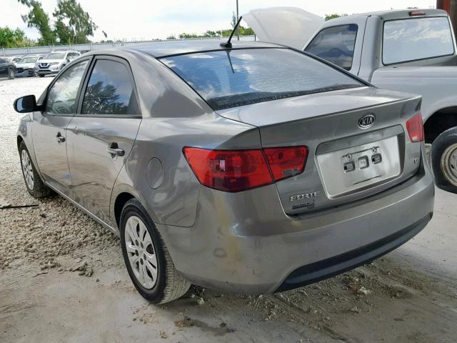 KNAFU4A24B5412835 - 2011 KIA FORTE EX GRAY photo 3