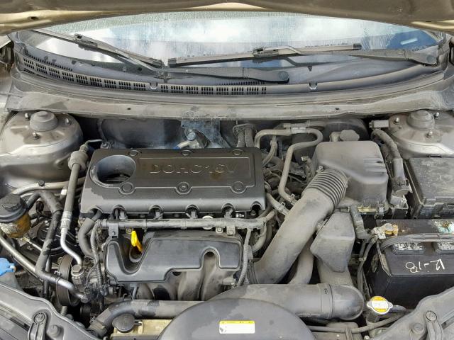 KNAFU4A24B5412835 - 2011 KIA FORTE EX GRAY photo 7