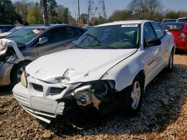 1G2NE52T4XM754635 - 1999 PONTIAC GRAND AM S WHITE photo 2