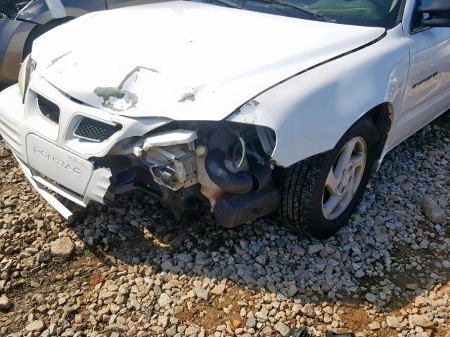 1G2NE52T4XM754635 - 1999 PONTIAC GRAND AM S WHITE photo 9