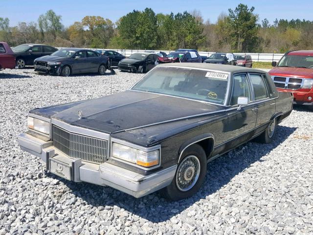 1G6DW54Y5LR707188 - 1990 CADILLAC BROUGHAM BLACK photo 2