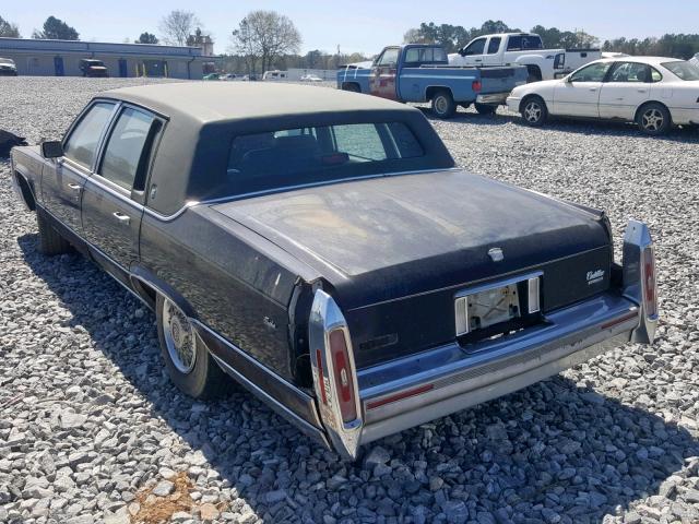 1G6DW54Y5LR707188 - 1990 CADILLAC BROUGHAM BLACK photo 3