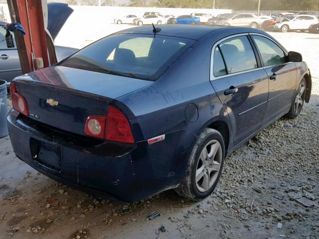 1G1ZB5E12BF205697 - 2011 CHEVROLET MALIBU LS BLUE photo 4