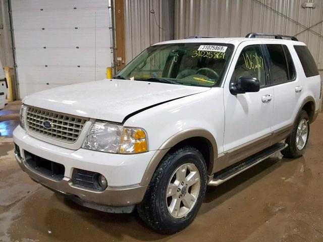 1FMDU74KX3UA82290 - 2003 FORD EXPLORER E WHITE photo 2