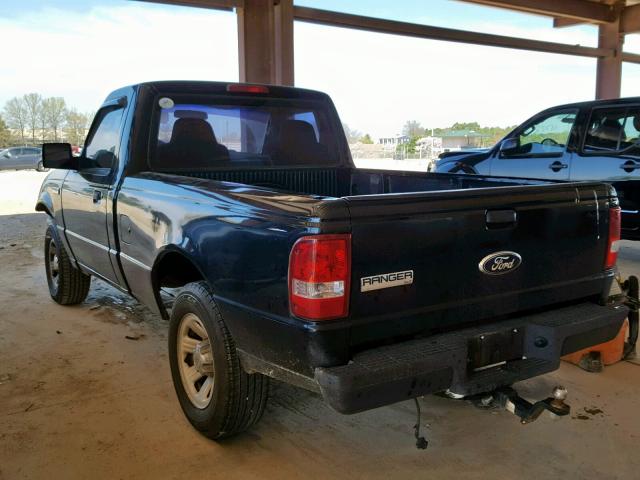 1FTYR10U96PA73322 - 2006 FORD RANGER BLACK photo 3