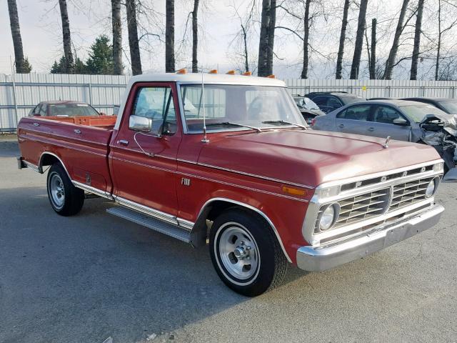 F10YRT23449 - 1974 FORD F100 RED photo 1