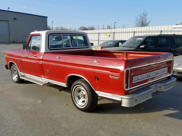 F10YRT23449 - 1974 FORD F100 RED photo 3