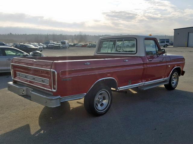 F10YRT23449 - 1974 FORD F100 RED photo 4