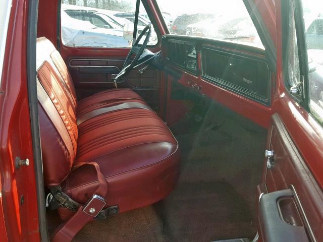 F10YRT23449 - 1974 FORD F100 RED photo 5