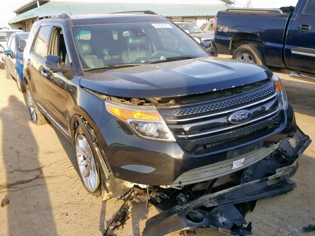 1FM5K8F84DGB46650 - 2013 FORD EXPLORER L BLACK photo 1