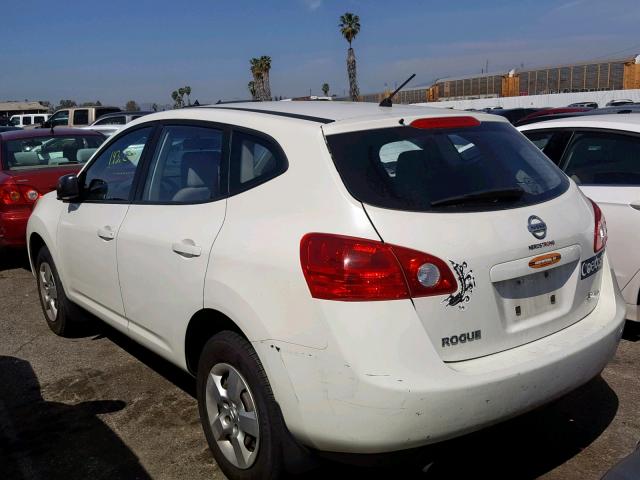 JN8AS58V88W407914 - 2008 NISSAN ROGUE S WHITE photo 3