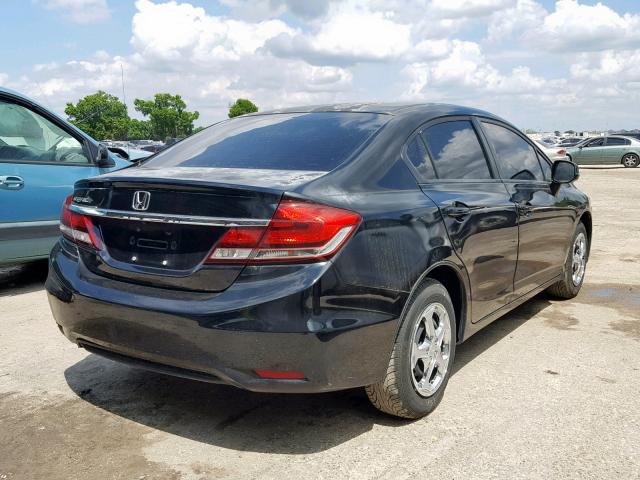 2HGFB2F51DH515112 - 2013 HONDA CIVIC LX BLACK photo 4