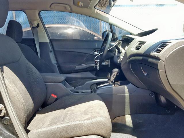 2HGFB2F51DH515112 - 2013 HONDA CIVIC LX BLACK photo 5
