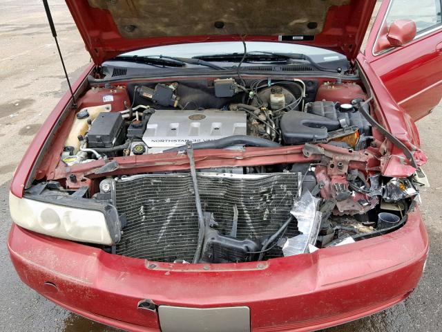 1G6KS54Y3YU148733 - 2000 CADILLAC SEVILLE SL RED photo 7