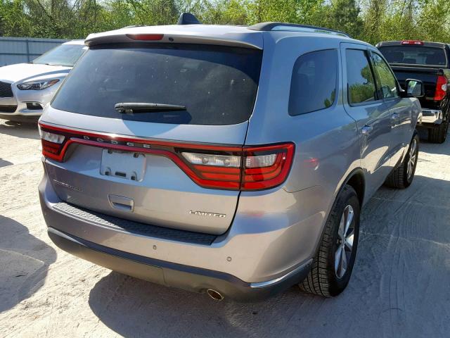 1C4RDHDG0GC346219 - 2016 DODGE DURANGO LI SILVER photo 4