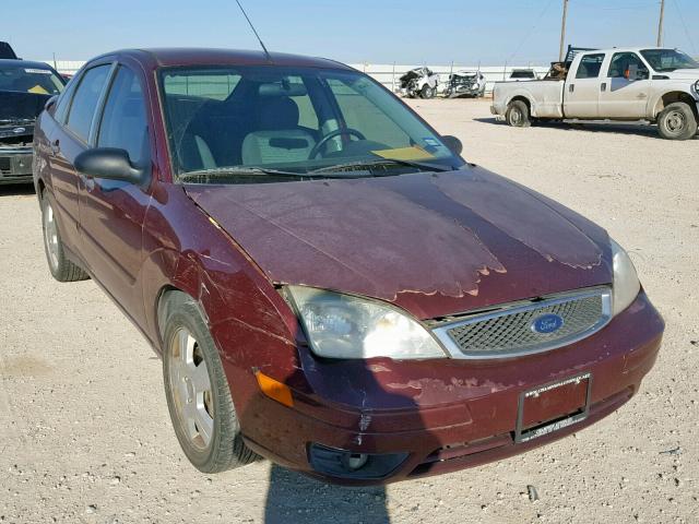 1FAFP34N27W350787 - 2007 FORD FOCUS ZX4 RED photo 1