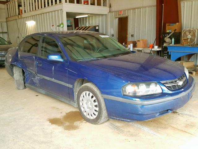 2G1WF52E559392722 - 2005 CHEVROLET IMPALA BLUE photo 1