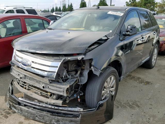 2FMDK38C47BB23865 - 2007 FORD EDGE SEL BLACK photo 2