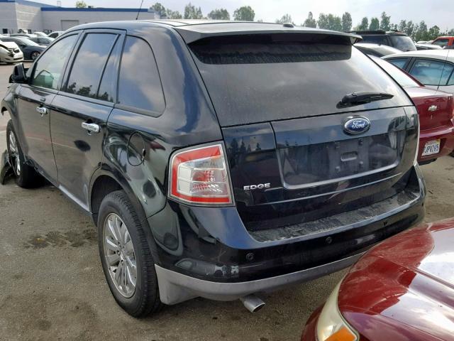 2FMDK38C47BB23865 - 2007 FORD EDGE SEL BLACK photo 3