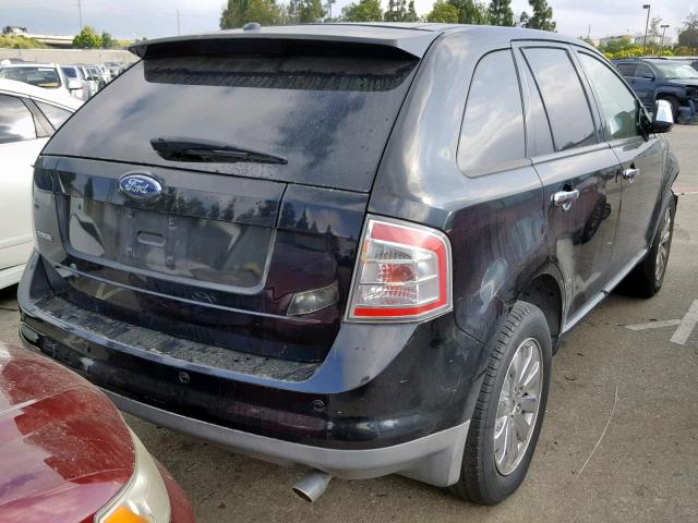 2FMDK38C47BB23865 - 2007 FORD EDGE SEL BLACK photo 4