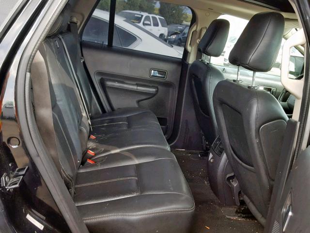 2FMDK38C47BB23865 - 2007 FORD EDGE SEL BLACK photo 6