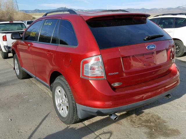 2FMDK48C17BA76896 - 2007 FORD EDGE SEL BURGUNDY photo 3