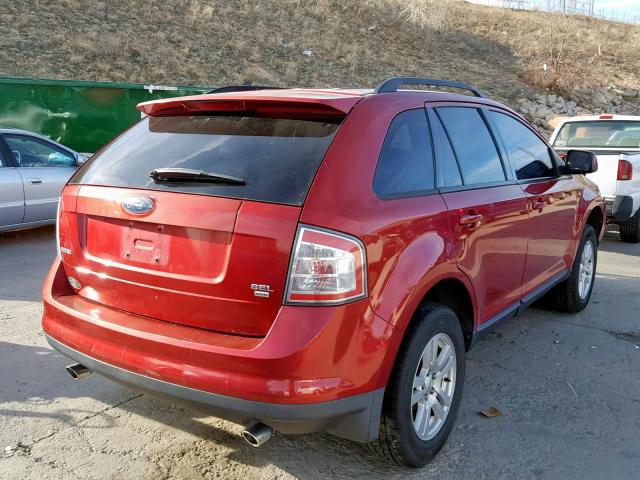 2FMDK48C17BA76896 - 2007 FORD EDGE SEL BURGUNDY photo 4