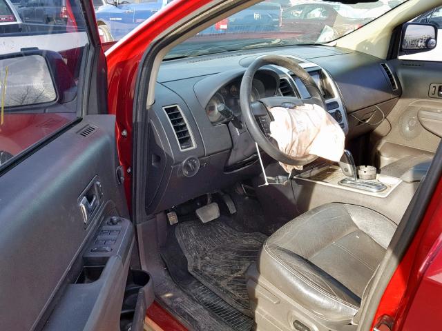 2FMDK48C17BA76896 - 2007 FORD EDGE SEL BURGUNDY photo 9