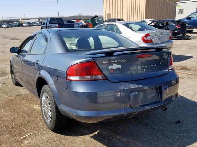 1C3EL46R42N217796 - 2002 CHRYSLER SEBRING LX GRAY photo 3