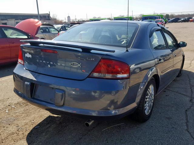 1C3EL46R42N217796 - 2002 CHRYSLER SEBRING LX GRAY photo 4