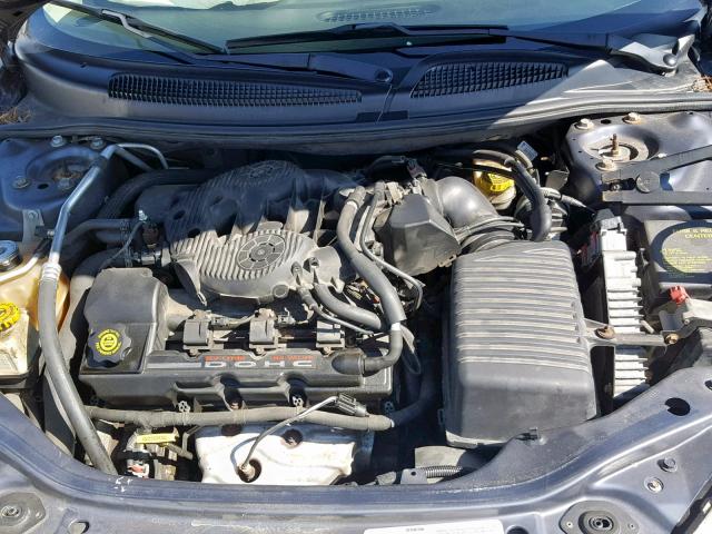 1C3EL46R42N217796 - 2002 CHRYSLER SEBRING LX GRAY photo 7