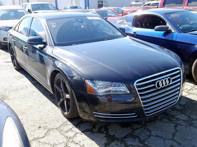 WAUAVAFD1CN039142 - 2012 AUDI A8 QUATTRO BLACK photo 1