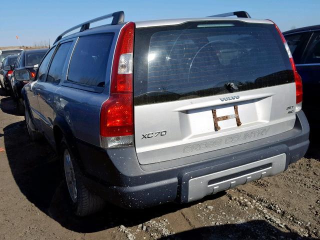 YV4SZ592561217687 - 2006 VOLVO XC70 SILVER photo 3