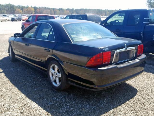 1LNHM87A42Y628146 - 2002 LINCOLN LS BLACK photo 3