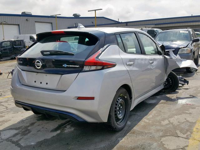 1N4AZ1CP9KC305710 - 2019 NISSAN LEAF S SILVER photo 4