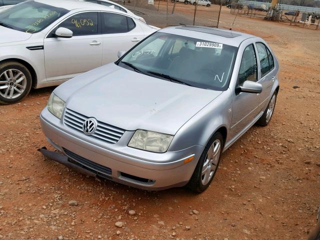 3VWSE69M62M061921 - 2002 VOLKSWAGEN JETTA GLS SILVER photo 2