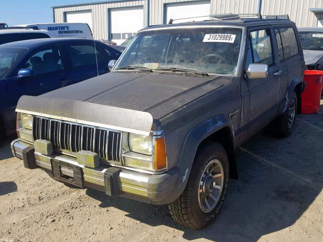 1JCML7746JT183364 - 1988 JEEP CHEROKEE L GRAY photo 2