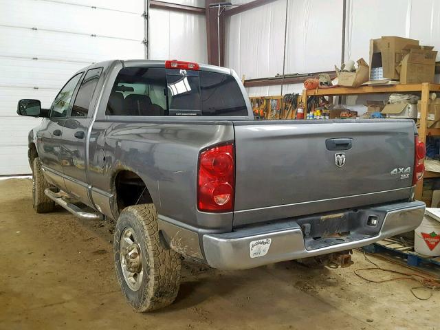 3D7KS28D38G168265 - 2008 DODGE RAM 2500 S GRAY photo 3