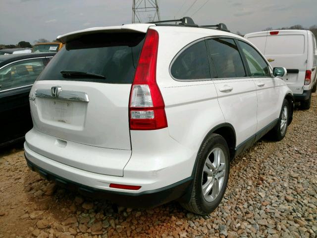 JHLRE3H72BC007452 - 2011 HONDA CR-V EXL WHITE photo 4